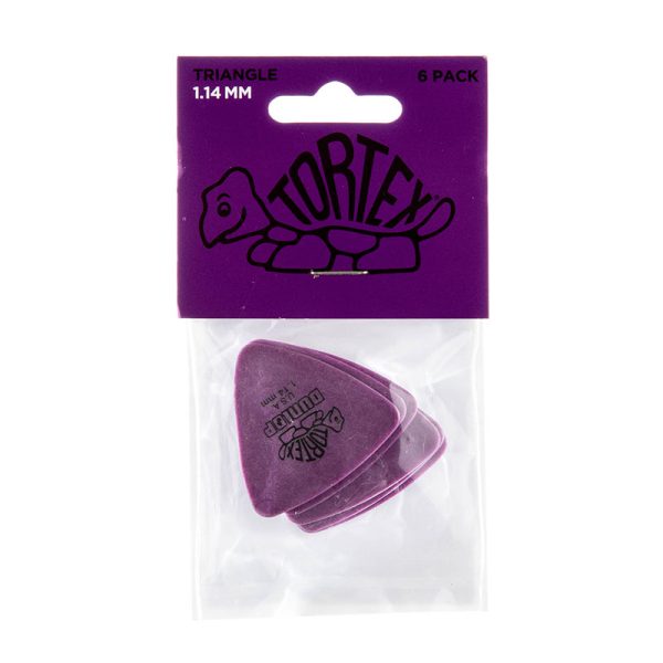 Dunlop Tortex Triangle 1.14mm Purple - Player Pack