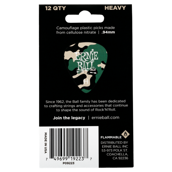Ernie Ball Camouflage Heavy - 12 Pack - Image 2