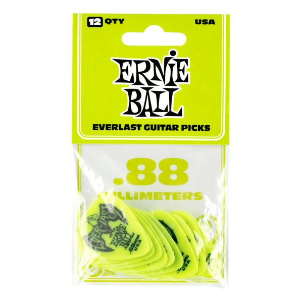 Ernie Ball Everlast Green 0.88mm - 12 Pack