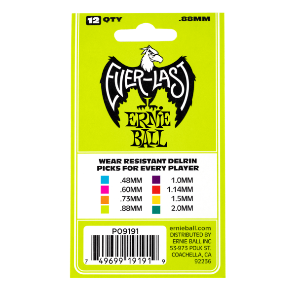 Ernie Ball Everlast Green 0.88mm - 12 Pack - Image 2