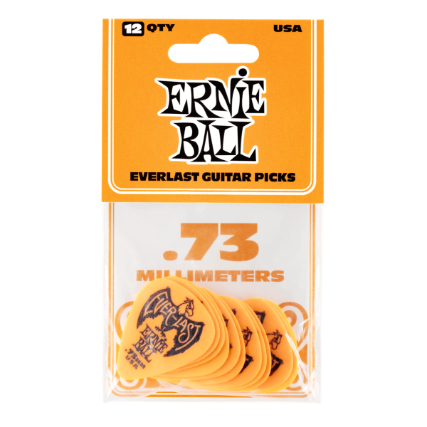 Ernie Ball Everlast Orange 0.73mm - 12 Pack