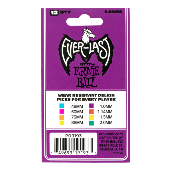Ernie Ball Everlast Purple 1.00mm - 12 Pack - Image 2