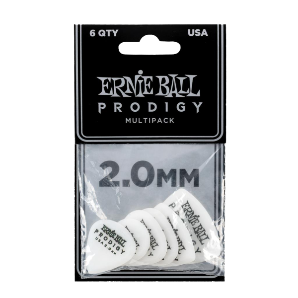 Ernie Ball Prodigy Multipack White 2.00mm - 6 Pack