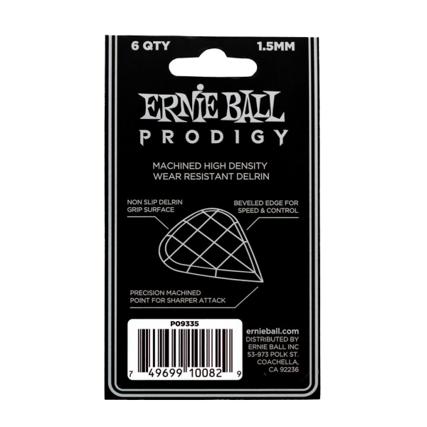 Ernie Ball Prodigy Sharp Black 1.50mm - 6 Pack - Image 2