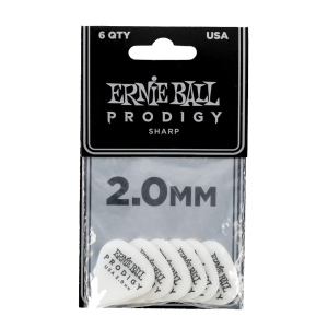 Ernie Ball Prodigy Sharp White 2.00mm - 6 Pack