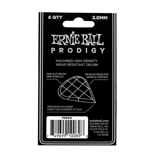 Ernie Ball Prodigy Sharp White 2.00mm - 6 Pack - Image 2