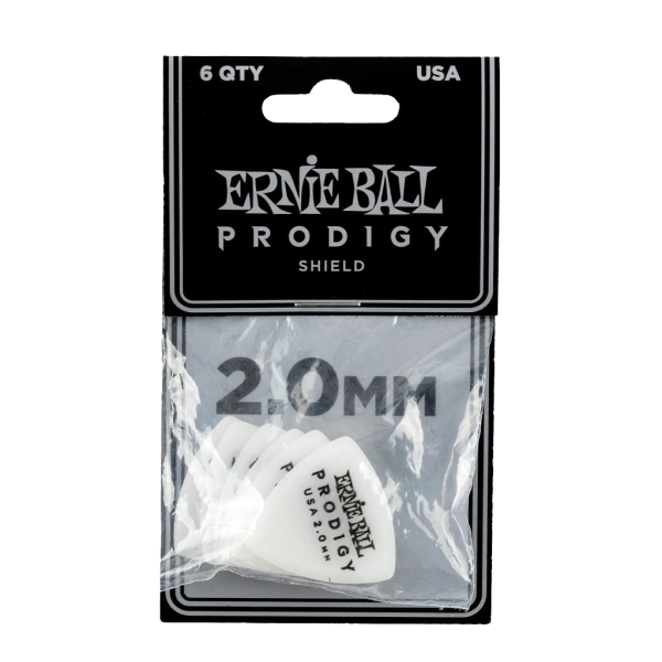 Ernie Ball Prodigy Shield White 2.00mm - 6 Pack