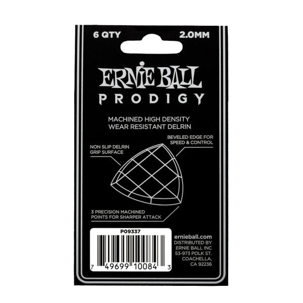 Ernie Ball Prodigy Shield White 2.00mm - 6 Pack - Image 2