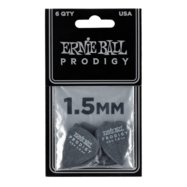 Ernie Ball Prodigy Standard Black 1.50mm - 6 Pack