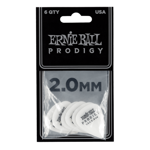 Ernie Ball Prodigy Standard White 2.00mm - 6 Pack
