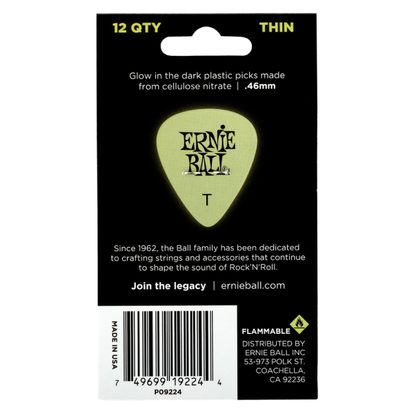 Ernie Ball Super Glow Thin - 12 Pack - Image 2