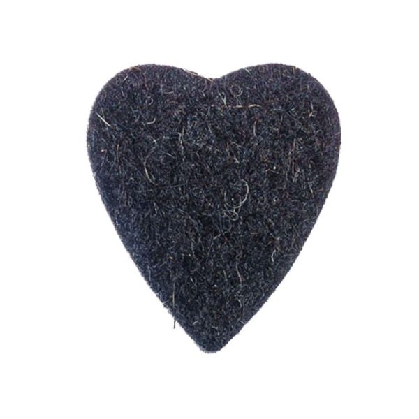 Felt Tones Heart Black Wool