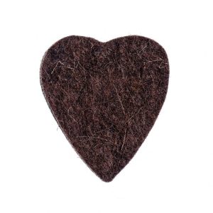 Felt Tones Heart Brown Wool