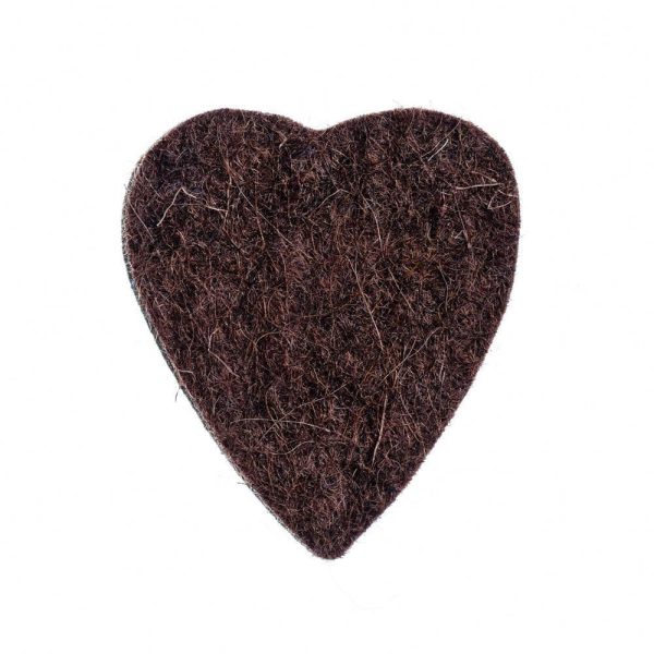 Felt Tones Heart Brown Wool