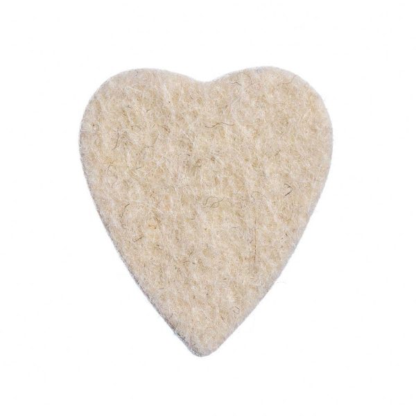 Felt Tones Heart Natural Wool