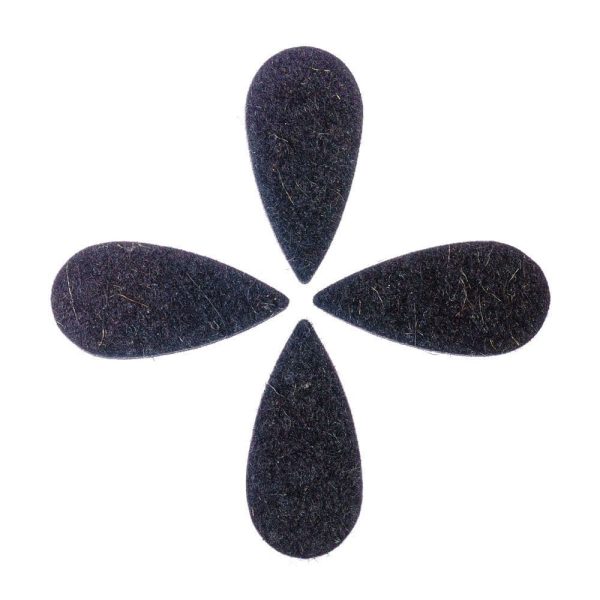 Felt Tones Teardrop Black Wool - Image 2