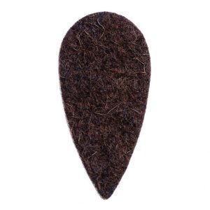 Felt Tones Teardrop Brown Wool