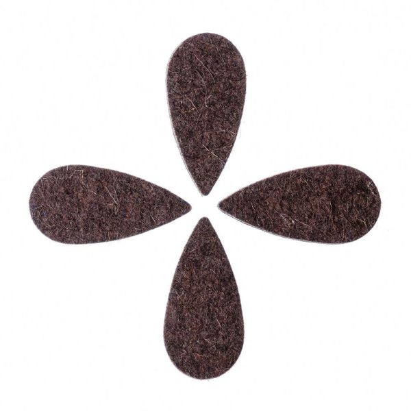 Felt Tones Teardrop Brown Wool - Image 2