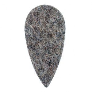 Felt Tones Teardrop Grey Wool