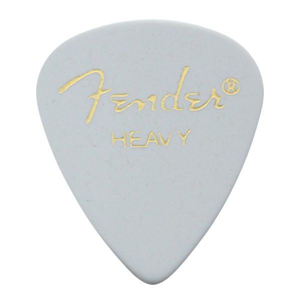 Fender Classic Celluloid 351 White Heavy Guitar Plectrums