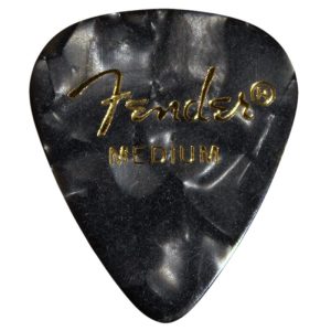 Fender Premium Celluloid 351 Black Moto Medium