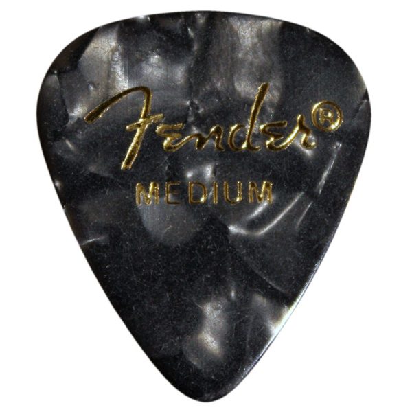 Fender Premium Celluloid 351 Black Moto Medium - 12 Pack