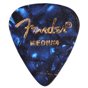 Fender Premium Celluloid 351 Blue Moto Medium