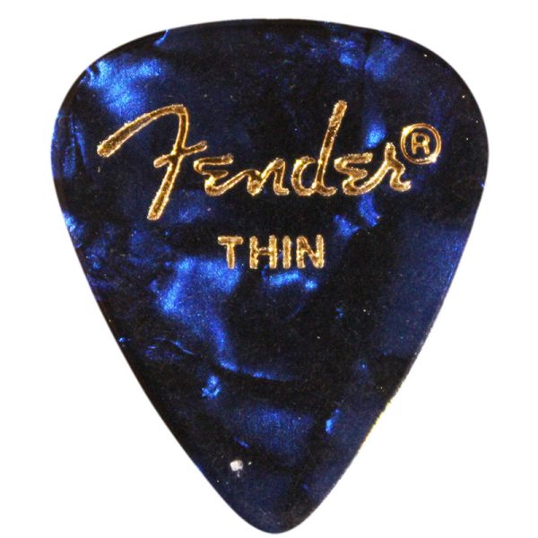 Fender Premium Celluloid 351 Blue Moto Thin - 12 Pack