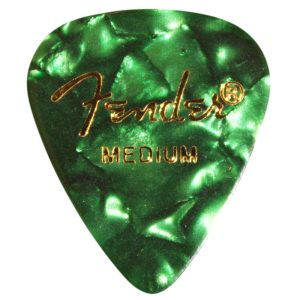 Fender Premium Celluloid 351 Green Moto Medium