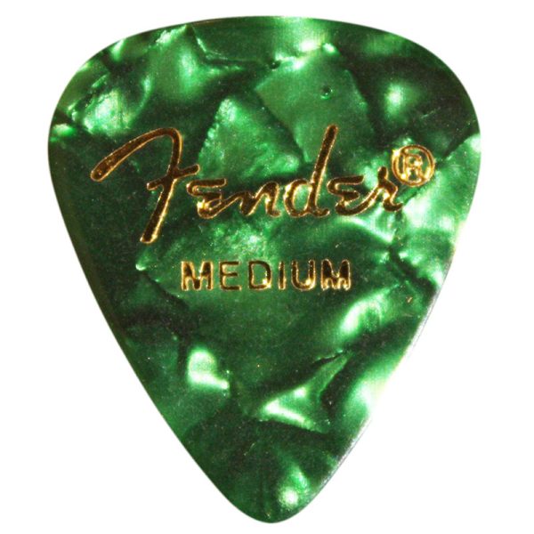 Fender Premium Celluloid 351 Green Moto Medium - 12 Pack