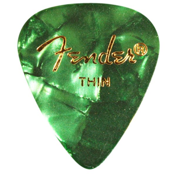 Fender Premium Celluloid 351 Green Moto Thin