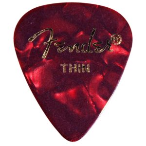 Fender Premium Celluloid 351 Red Moto Thin