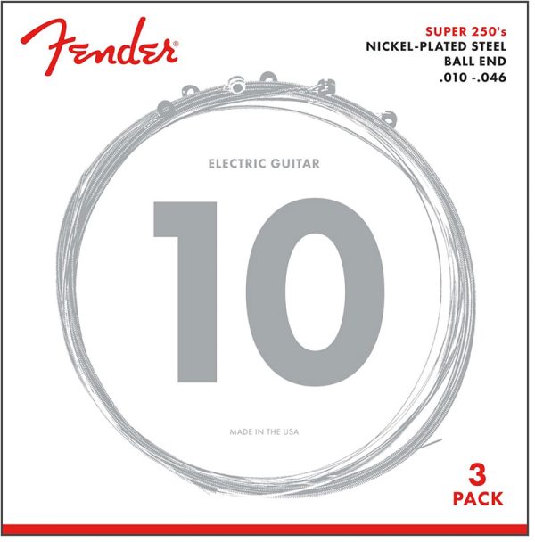 Fender - Super 250R 3 Pack - Nickel Plated - 10-46
