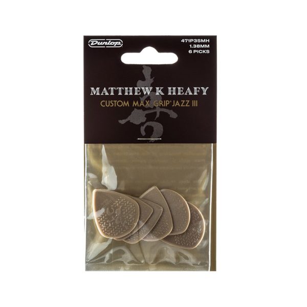 Dunlop Matt Heafy Custom Max Grip Jazz III 1.38mm - Player Pack