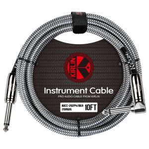 Kirlin Fabric Straight To Angeled Connector - 10ft/3m - Black