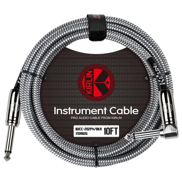 Kirlin Fabric Straight To Angeled Connector - 10ft/3m - Black