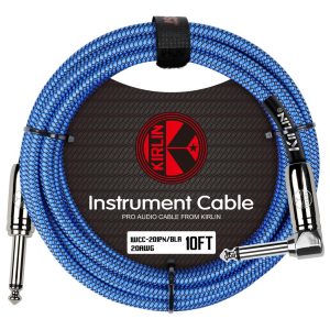 Kirlin Fabric Straight To Angeled Connector - 10ft/3m - Blue