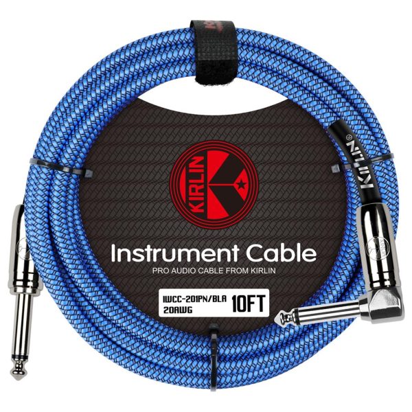 Kirlin Fabric Straight To Angeled Connector - 10ft/3m - Blue