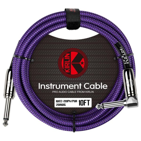 Kirlin Fabric Straight To Angeled Connector - 10ft/3m - Purple