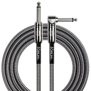 Kirlin Fabric Straight To Angeled Connector - 20ft/6m - Black