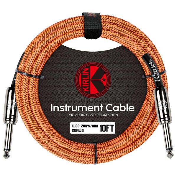 Kirlin Fabric Straight Connector - 10ft/3m - Orange