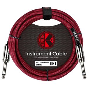 Kirlin Fabric Straight Connector - 10ft/3m - Red