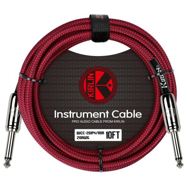 Kirlin Fabric Straight Connector - 10ft/3m - Red