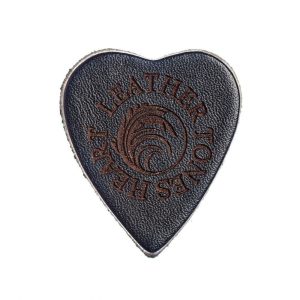 Leather Tones Heart Black