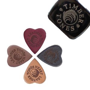 Leather Tones Heart 4 Pack Tin