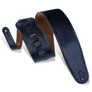 Levys Garment Leather w Suede Back Padded 3 1/2" - Black M4GF-BLK