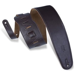 Levys Garment Leather w Suede Back Padded 3 1/2" - Dark Brown M4GF-DBR