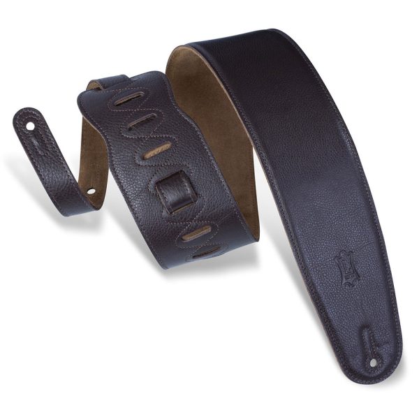 Levys Garment Leather w Suede Back Padded 3 1/2" - Dark Brown M4GF-DBR