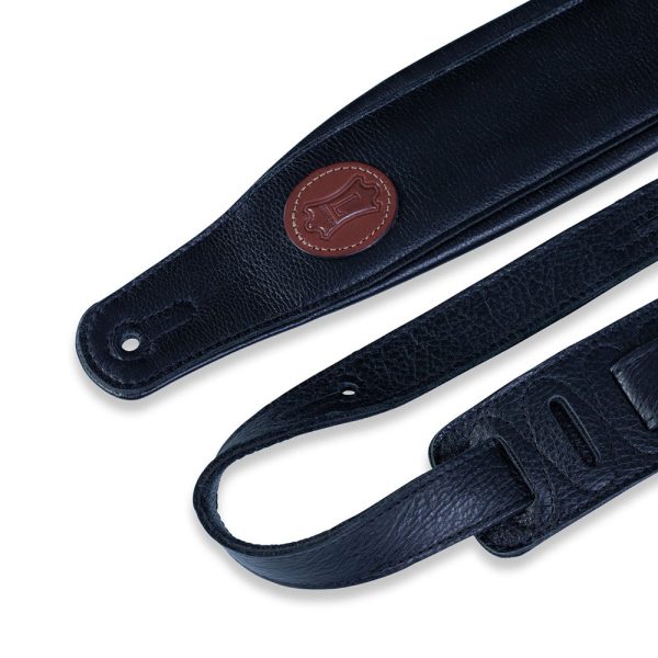 Levys Garment Leather w Garment Leather Backing Signature Logo Padded 3" - Black MSS2-BLK - Image 2