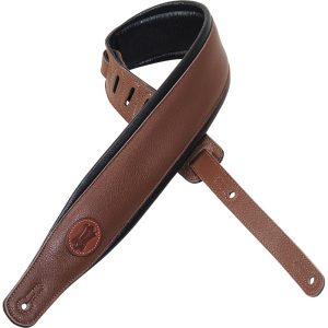 Levys Garment Leather w Garment Leather Backing Signature Logo Padded 3" - Brown MSS2-BRN